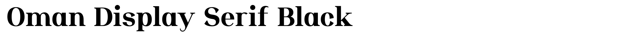 Oman Display Serif Black image